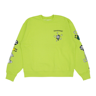 Chrome Hearts Matty Boy Link Crewneck Sweatshirt Lime Green