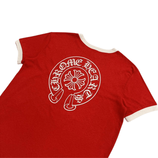 Chrome Hearts Women's Roller Skate T-Shirt Red Cream