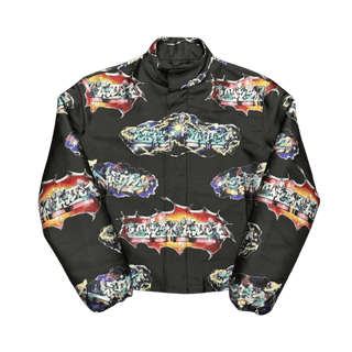 Louis Vuitton Virgil Abloh Graffiti Blouson Jacket Black