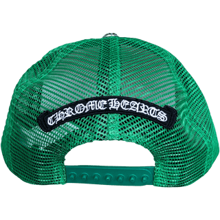 Chrome Hearts Matty Boy Sex Records Smiley Trucker Hat Green/Yellow