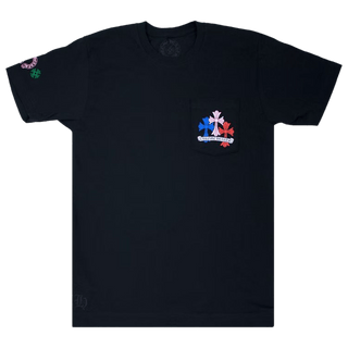 Chrome Hearts Cross Cemetery Tee Black/Multicolor