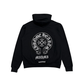 Chrome Hearts Miami Exclusive Horseshoe Logo Hoodie Black