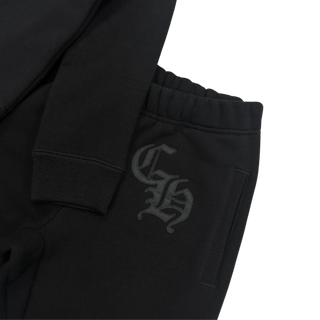 Chrome Hearts 711 Cemetery CH Logo Sweatshirt Tracksuit Black