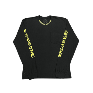 Chrome Hearts Neck Logo Long Sleeve T-Shirt Black