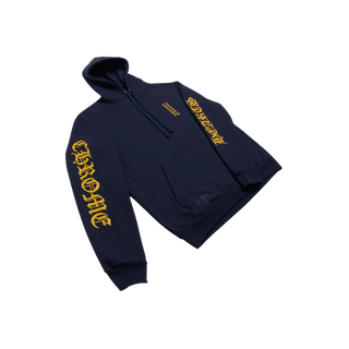 Chrome Hearts Logo Hoodie Navy