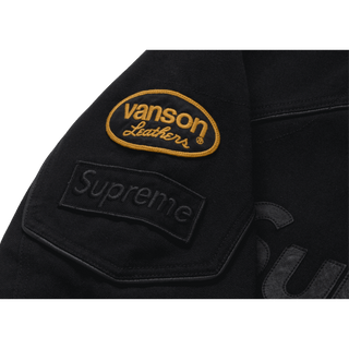 Supreme Vanson Leathers Cordura Cotton Jacket Black