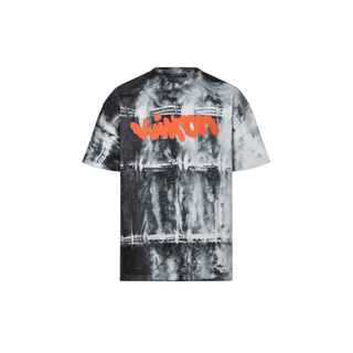 Louis Vuitton Tie Dye Orange Signature T-Shirt