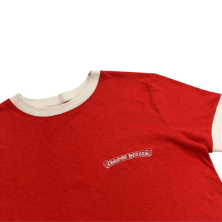 Chrome Hearts Women's Roller Skate T-Shirt Red Cream