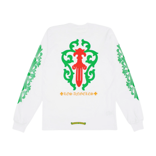 Chrome Hearts Los Angeles Exclusive Christmas L/S T-shirt White
