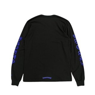 Chrome Hearts 1988 Neck Logo Long Sleeve T-shirt Black/Blue