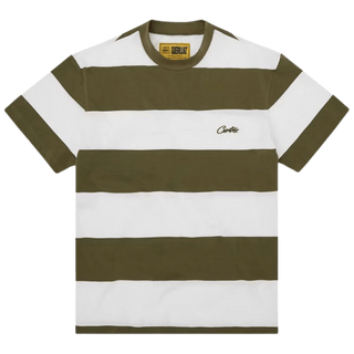 Corteiz Striped Tee Taupe