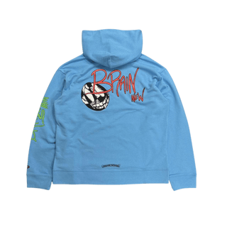 Chrome Hearts Matty Boy Brain New Logo Hoodie Blue