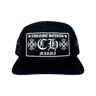 Chrome Hearts Miami Exclusive Trucker Hat Black