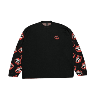 Chrome Hearts Men's Black and Red Sweatshirt