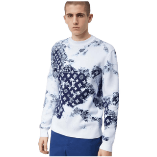Louis Vuitton Monogram Bandana Crewneck Indigo/White