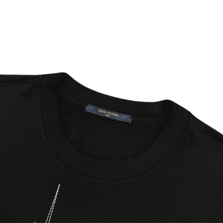 Louis Vuitton Embroidered LV Frequency Logo T-Shirt Black