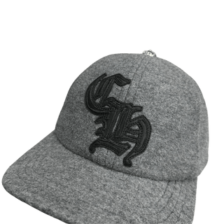 Chrome Hearts Leather CH LA Logo Wool Cap Grey