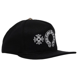 Chrome Hearts Horseshoe Denim Baseball Hat Black