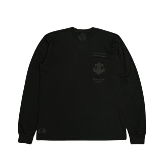 Chrome Hearts Paris Exclusive Fleur Logo Long Sleeve T-Shirt Black