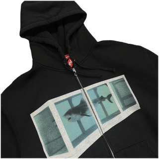 Supreme Damien Hirst Shark Tank Zip Up Hoodie Black