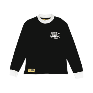 Corteiz 4Starz Alcatraz Waffle Longsleeve Shirt Black