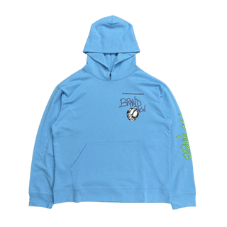Chrome Hearts Matty Boy Brain New Logo Hoodie Blue