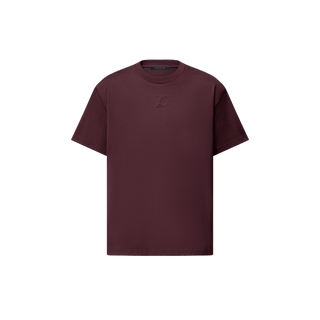 Louis Vuitton LV Embossed Logo T-Shirt Burgundy