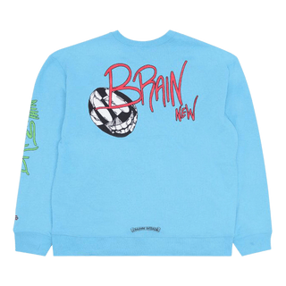 Chrome Hearts x Matty Boy Brain New Crewneck Sweatshirt Blue