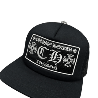 Chrome Hearts CH London Trucker Cap Black/White