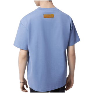 Louis Vuitton Embossed LV T-Shirt Stone Bleach Indigo