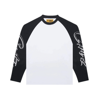 Corteiz Allstarz Raglan L/S Tee White/Black