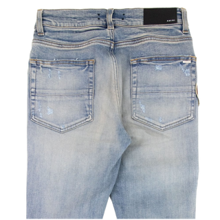Amiri Biker Patch Jean Clay Indigo