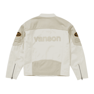 Supreme Vanson Leathers Cordura Cotton Jacket White