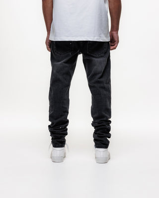 Magiri Noir Ripped Slim Jeans in Black