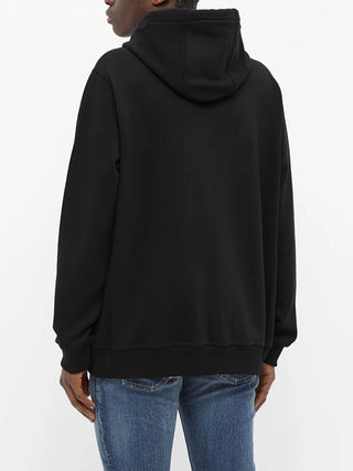 Burberry Stripe Detail Zipped Hoodie in Black
