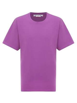 Off White Diag Oversized Purple T Shirt