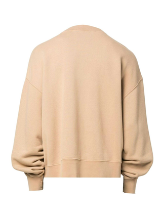 Palm Angels Bold Angels Logo Beige Sweatshirt