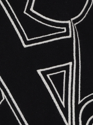 Palm Angels Monogram Statement Logo Black Hoodie