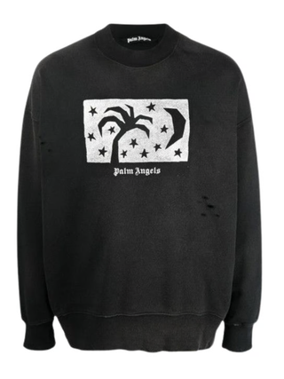 Palm Angels Night Sky Sweatshirt in Black