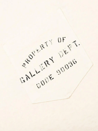 Gallery Dept Property Of Stencil T-Shirt in Cream