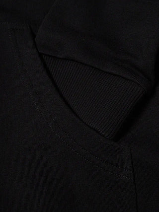 Burberry Stripe Detail Zipped Hoodie in Black