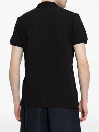 Dsquared2 Logo Print Piqué Polo Shirt in Black