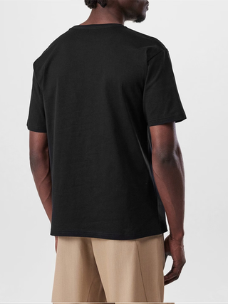 Valentino Chez Valentino Print Jersey T-Shirt in Black