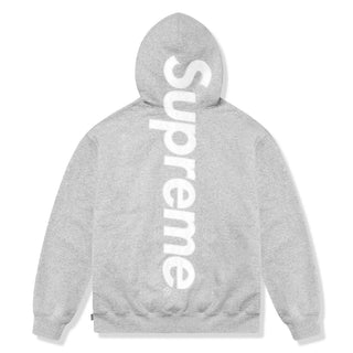 Supreme Satin Applique Heather Grey Hoodie (FW25)