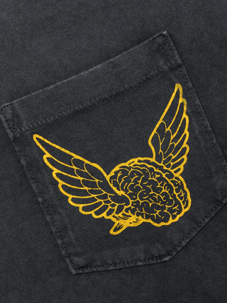 Gallery Dept Flying Brain Pocket T-Shirt in Black