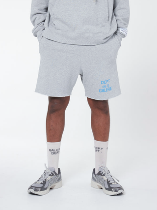 Gallery Dept French Logo Sweat Shorts in Heather Grey