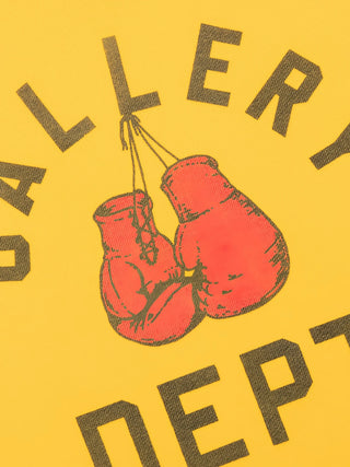 Gallery Dept Boxing Merch Hoodie in Yellow