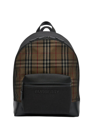 Burberry Mesh Checkered Backpack in Beige